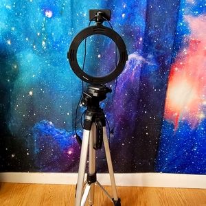 8" Ring Light with 5' Telescopic Aluminum Tripod